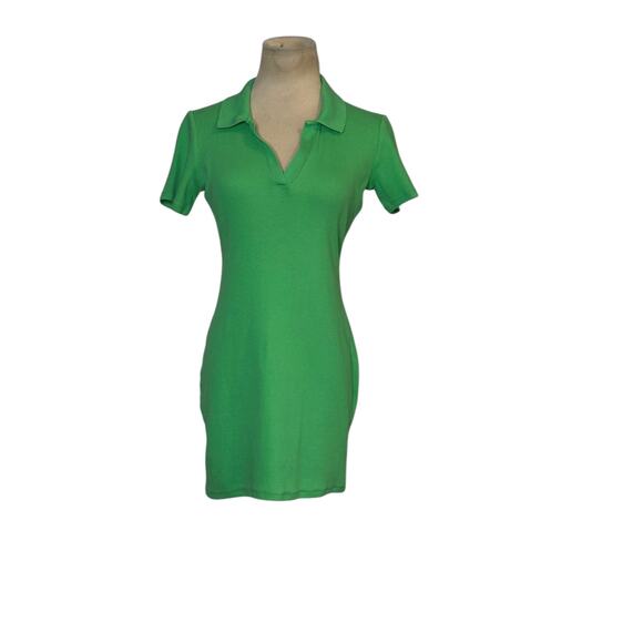 Zara lime green short sleeve mini dress size Large - Picture 11 of 11